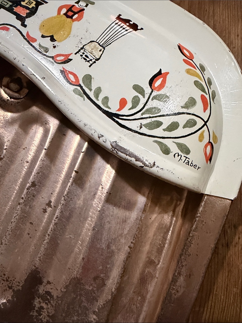 Vintage JV Reed Metal Dustpan Louisville USA M. Taber - Picture 5 of 5